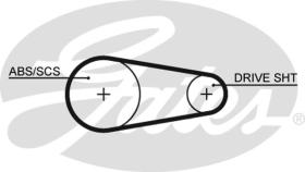 GATES 5204XS - CORREA DE DISTRIB. POWERGRIP 8597
