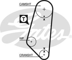 GATES 5400 - CORREA MICRO-V VW GOLF III,VENTO