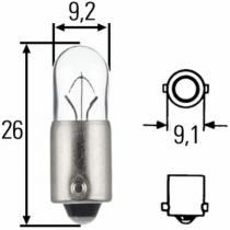 Hella 8GP002067121 - Lámpara piloto trasero, matrícula, etc 4W 12V