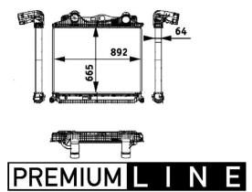 MAHLE CI119000P - Radiador de aire de admisión (Intercooler)