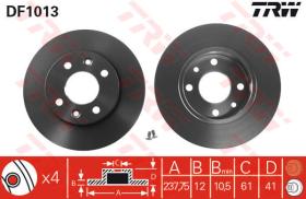 TRW DF1013 - Juego de discos de freno