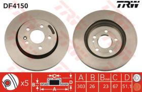 TRW DF4150 - Juego de discos de freno