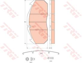 TRW GDB5065 - Juego de Pastillas de Freno D3 / D ELSA 1