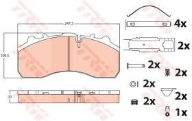 TRW GDB5067 - Juego de Pastillas de Freno SN7 / SB7