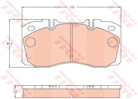 TRW GDB5068 - Juego de Pastillas de Freno Sistema de Freno Brembo 2X60