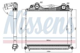 NISSENS RADIADORES 97015 - Radiador de aire de admisión (Intercooler)