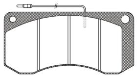 RH JSX225840 - PASTILLA FRENO VAN 87-