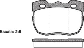 RH 226700 - PASTILLAS DEL. L.ROVER 90 87-