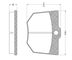 RH JSX291016 - PASTILLA DE FRENO