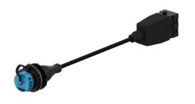 WABCO 4496150600 - Cable con conector hembra