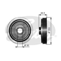 GATES TVD1035 - Amortiguador de vibraciones de torsión (Damper)