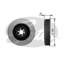 GATES TVD1042 - Amortiguador de vibraciones de torsión (Damper)