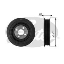 GATES TVD1044 - Amortiguador de vibraciones de torsión (Damper)