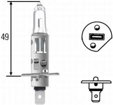 Hella 8GH002089251 - Lámpara de faro de carretera H1 24V