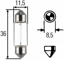 Hella 8GM002092121 - Lámpara piloto marcha atrás, gálibo, etc 5W 12V