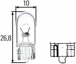 Hella 8GP003594141 - Lámpara de posición, matricula, etc 3W 12V