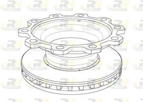 RH DCA109720 - Disco de freno BPW