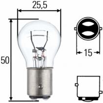 Hella 8GD002078241 - Lámpara incandescente de luz trasera de freno 24V