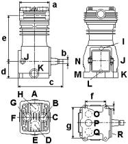 WABCO 4123520260 - Compresor monocilíndrico Mercedes AXOR