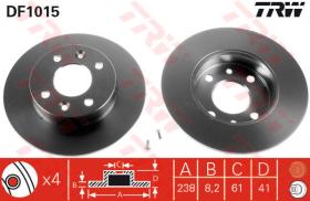 TRW DF1015 - Juego de discos de freno