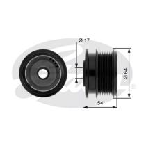GATES OAP7083 - Polea libre de alternador