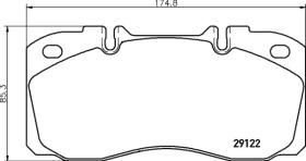 JURID 2912204020 - Juego de Pastillas de Freno Sistema de Freno Brembo 2X60