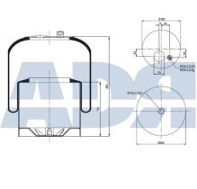 Adr FS3057 - FUELLE CPLTO. PISTON METALICO MB    4183NP23