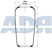 Adr FS1015 - FUELLE SOLO GOMA VOLVO    713N