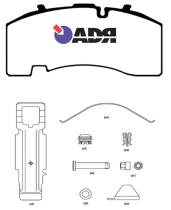 Adr 10180600 - PASTILLA FRENO BPW SKH  SB 3745  KNORR SB4309T