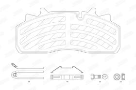 JURID 2915905390 - Juego de pastillas de freno PAN 19-1