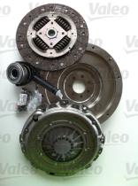 VALEO 845011 - Volante rígido + kit de embrague con cojinete hidráulico