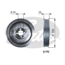 GATES TVD1074 - AMORTIGU.VIBRACION TORSION DAMPER