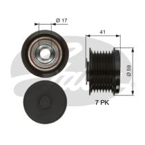 GATES OAP7078 - POLEA LIBRE ALTERNADOR