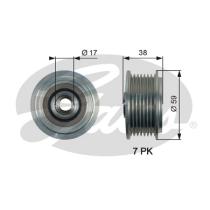 GATES OAP7169 - POLEA LIBRE ALTERNADOR