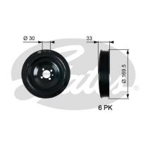 GATES TVD1131 - Amortiguador de vibraciones Damper