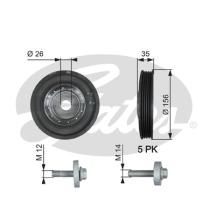 GATES TVD1007A - AMORTIGUADOR DE VIBRACION