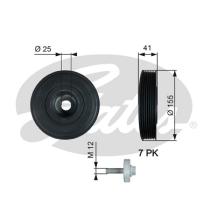 GATES TVD1017A - AMORTIGUADOR DE VIBRACION