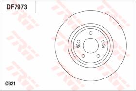 TRW DF7973 - Juego de discos de freno