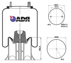 Adr 51304808 - FUELLE CPLTO. PISTON PLASTICO FRUH. SMB 4159 NP09