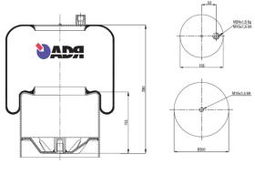 Adr 51328900 - FUELLE CPLTO. PISTON METALICO MB