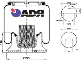 Adr XX514000 - FUELLE DE SUSPENSIÓN