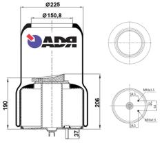 Adr 51550900 - FUELLE DE SUSPENSIÓN