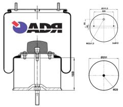 Adr 51614001 - FUELLE DE SUSPENSIÓN