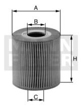 MANN HU7029Z - FILTRO DE ACEITE SIN PIEZAS METáLICAS