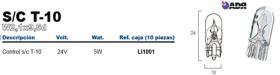 Adr LI1001 - LAMPARA CONTROL SC 24V 5W W2,1X9,5D