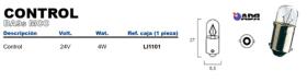 Adr LI1101 - LAMPARA CONTROL 24V 4W BA9S MCC