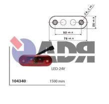 Iluminación y electricidad 104340 - GALIBO LED ROJO FE 04 C ADR LG1500