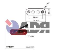 Iluminación y electricidad 104360 - GALIBO LED ROJO FE 04 C CB ADR LG5000
