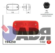 Iluminación y electricidad 194250 - PILOTO POSICION TRAILER ROJO