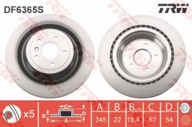 TRW DF6365S - Disco de freno